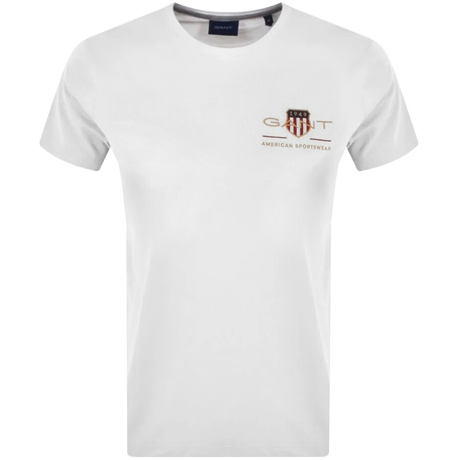 Gant Original Shield Crest T Shirt White