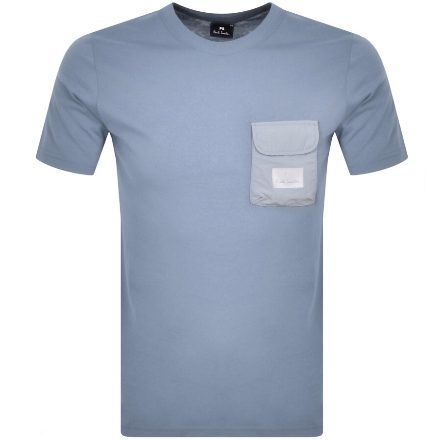 Paul Smith Logo T Shirt Blue