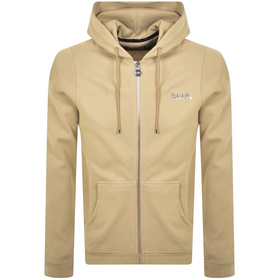 BALR Q Series Full Zip Hoodie Beige