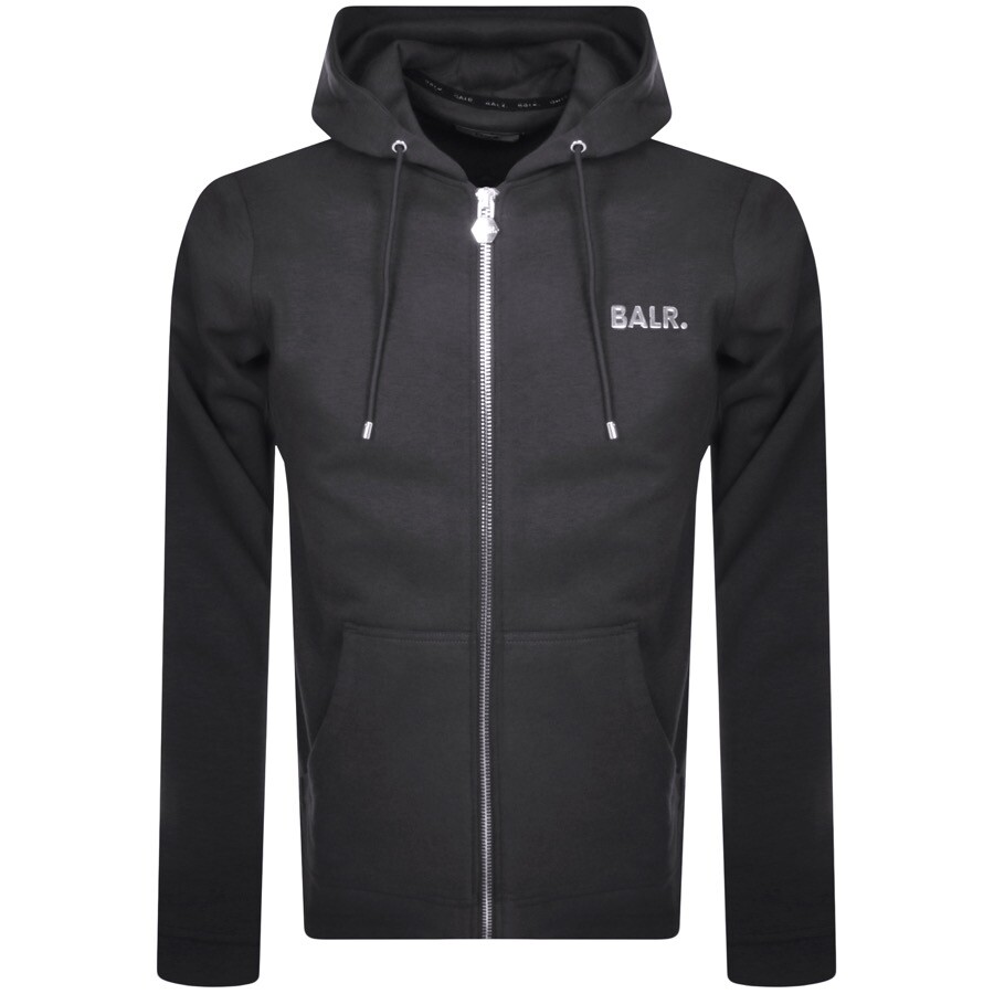 Balr. Balr Q Series Full Zip Hoodie Grey