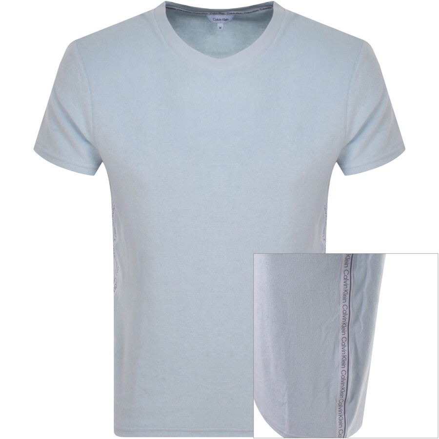 Calvin Klein Swimwear Towelling T Shirt Blue