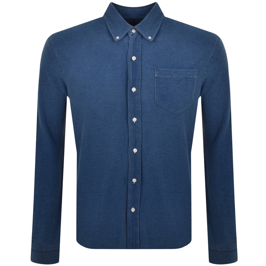 Shop Ralph Lauren Long Sleeved Curator Shirt Blue