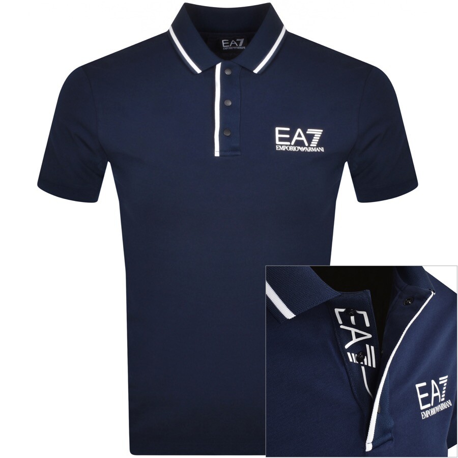 Ea7 Emporio Armani Polo T Shirt Navy In Navy