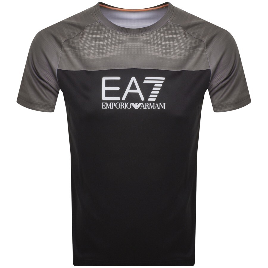 EA7 EA7 EMPORIO ARMANI PANEL T SHIRT BLACK