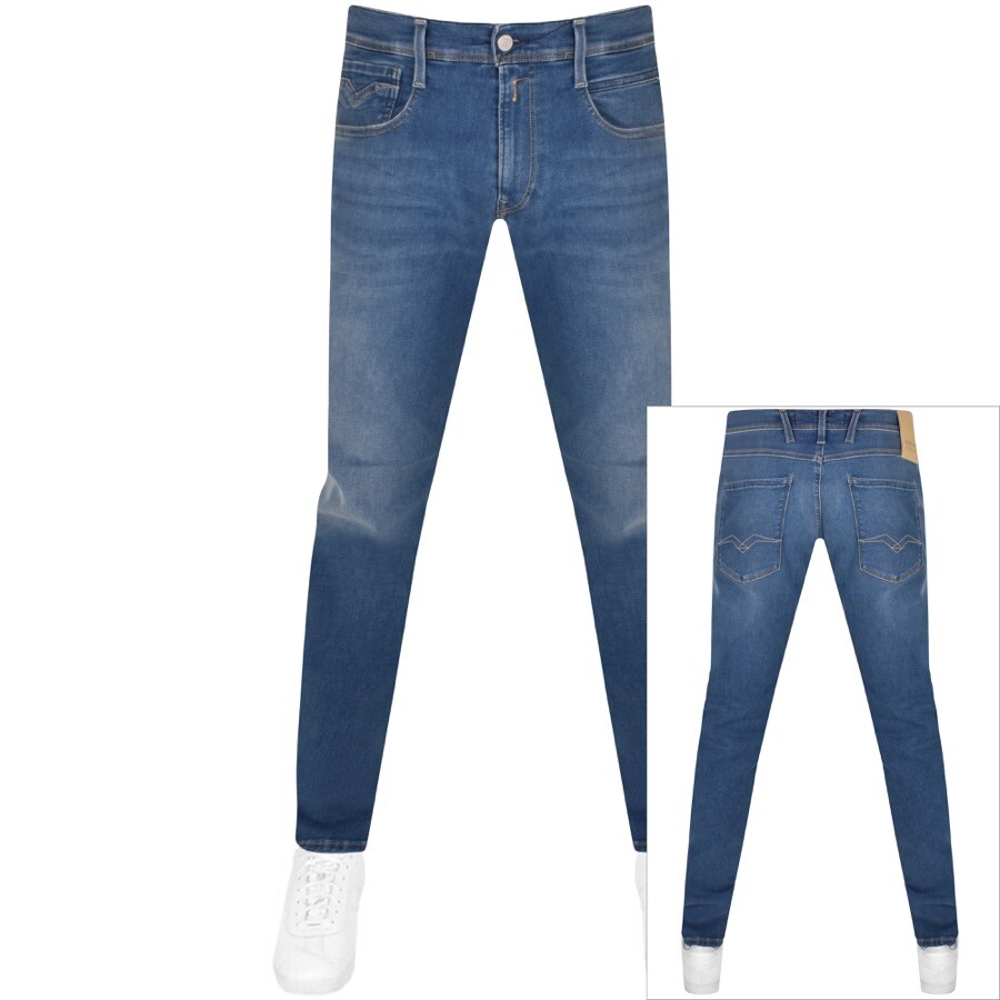 Replay Anbass Jeans Mid Wash Blue