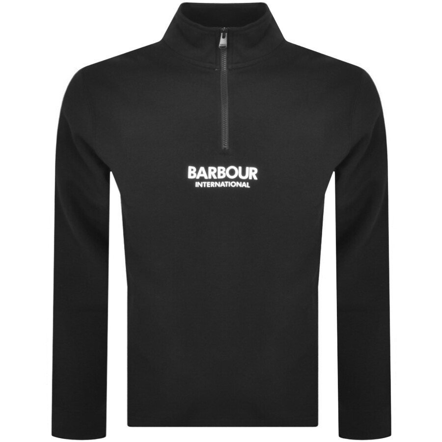 Barbour International Half Zip Sweatshirt Black