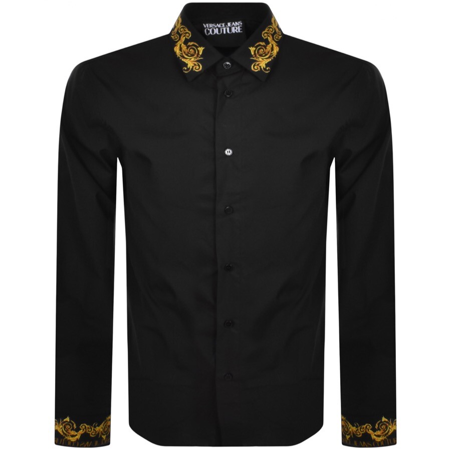 Versace Jeans Couture Long Sleeve Shirt Black | ModeSens