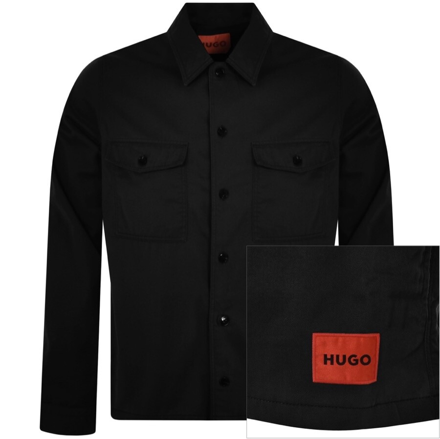 HUGO Enalu Overshirt Jacket Black