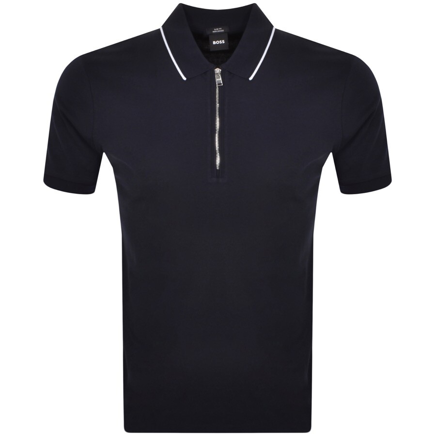 BOSS Polston 32 Polo T Shirt Navy