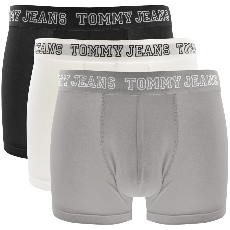 Tommy Jeans 3 Pack Boxer Trunks Black