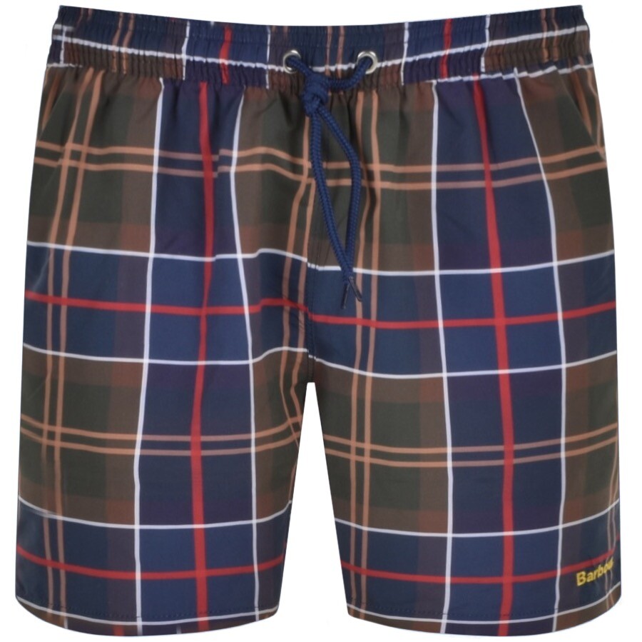 BARBOUR BARBOUR TARTAN SWIM SHORTS KHAKI