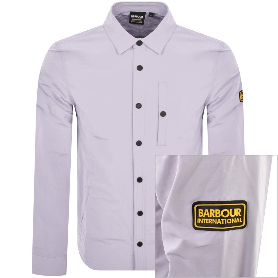 Barbour International Link Overshirt Purple
