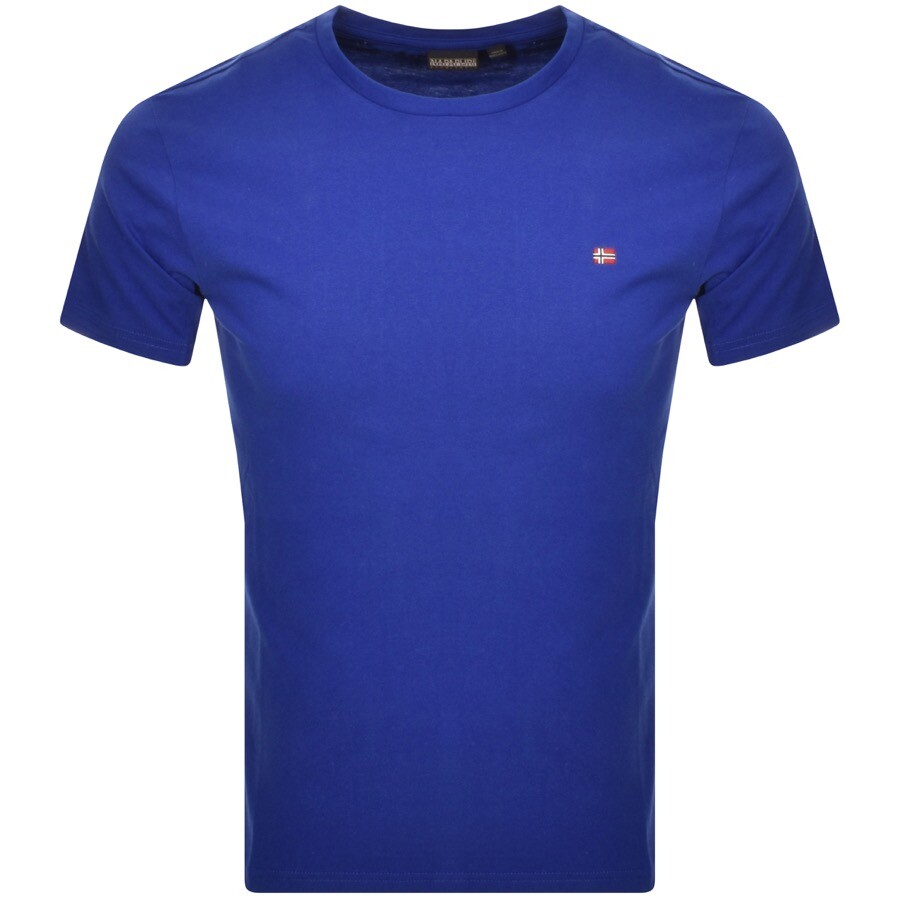 Napapijri Salis Logo T Shirt Blue
