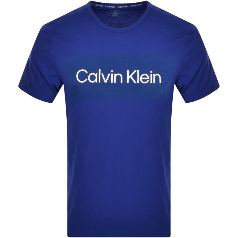Calvin Klein Lounge Logo T Shirt Blue