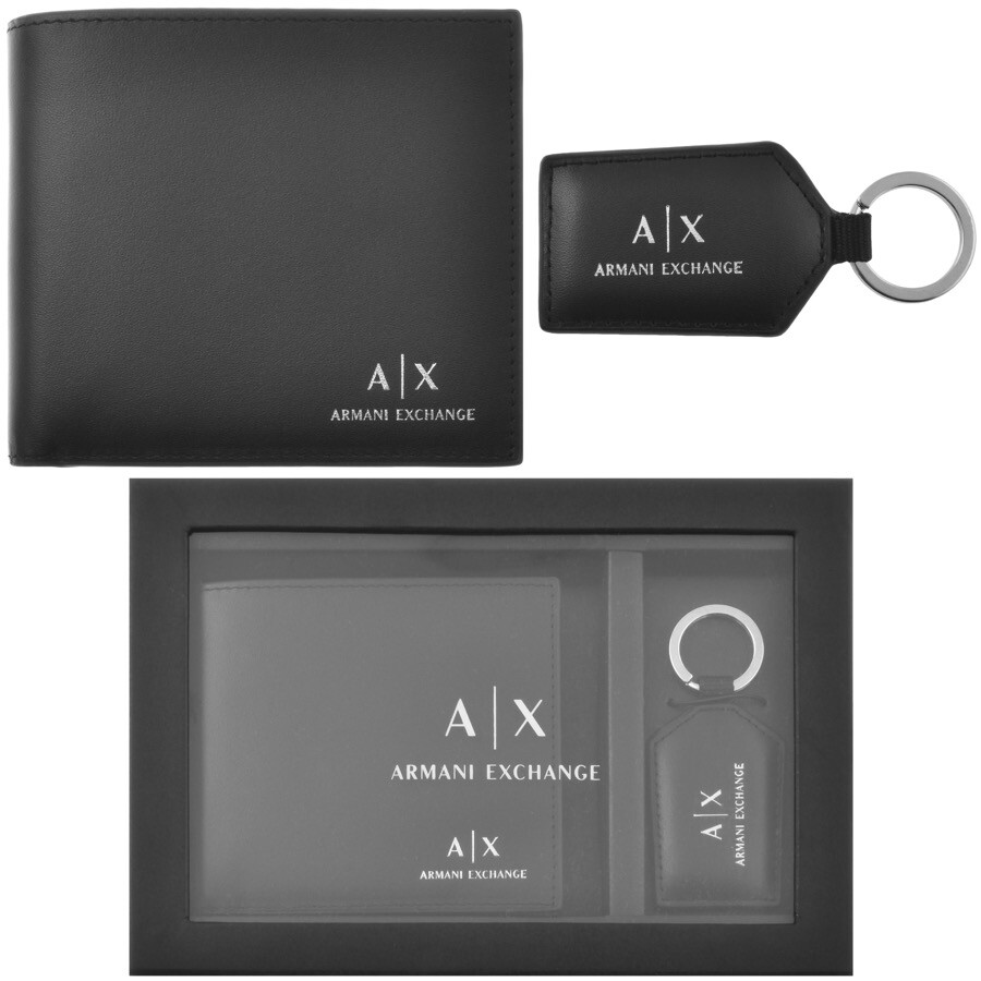 ARMANI EXCHANGE ARMANI EXCHANGE WALLET GOODS SET BLACK