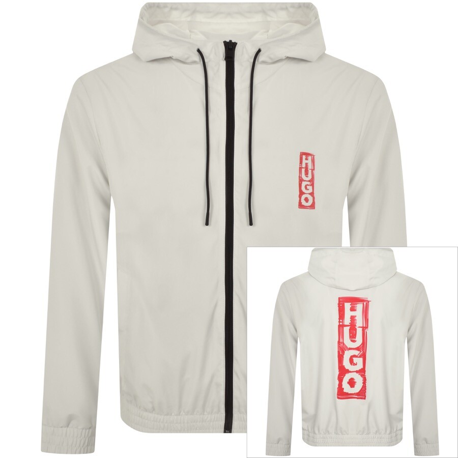 HUGO Benjoe 2341 Hooded Jacket White