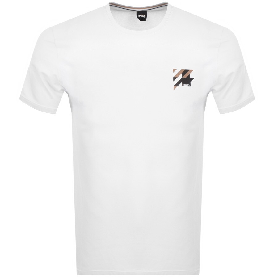 BOSS Dynamic Logo T Shirt White