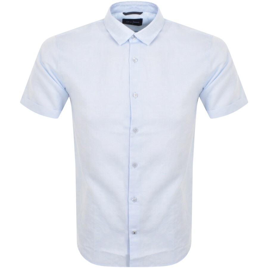 Oliver Sweeney Short Sleeve Eakring Shirt Blue