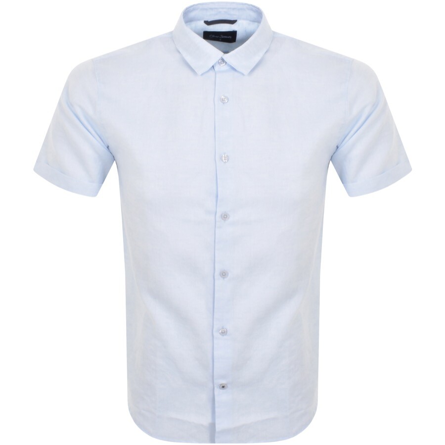 Oliver Sweeney Short Sleeve Eakring Shirt Blue