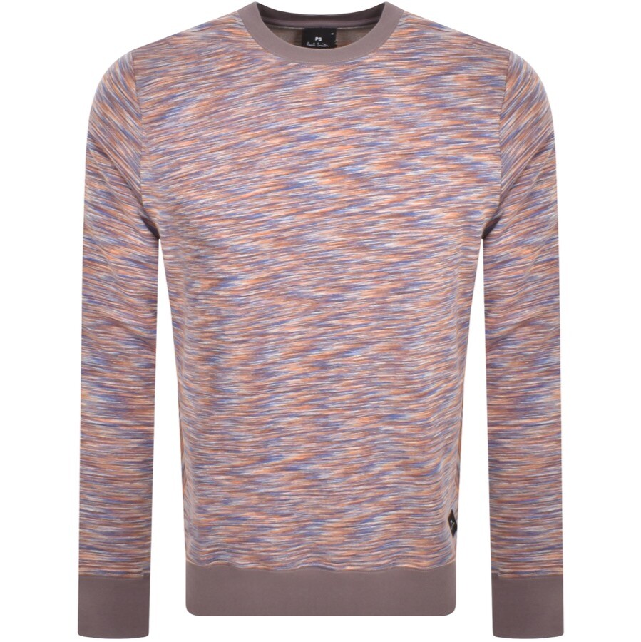 PAUL SMITH PAUL SMITH SPACE DYE SWEATSHIRT PURPLE
