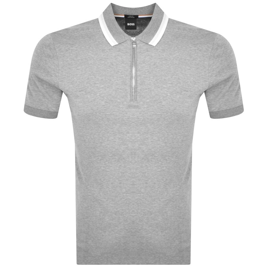 Boss Business Boss Polston Polo T Shirt Grey