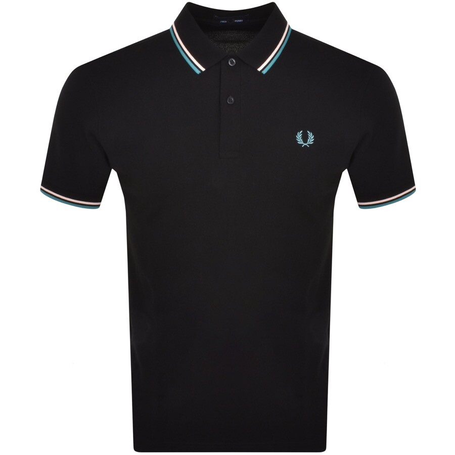 トップス FRED PERRY Ribbed Polo Shirt Fred Perry cropped ribbed polo shirt in black | ASOS