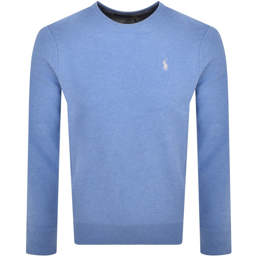 Ralph Lauren Waffle Knit Jumper Blue