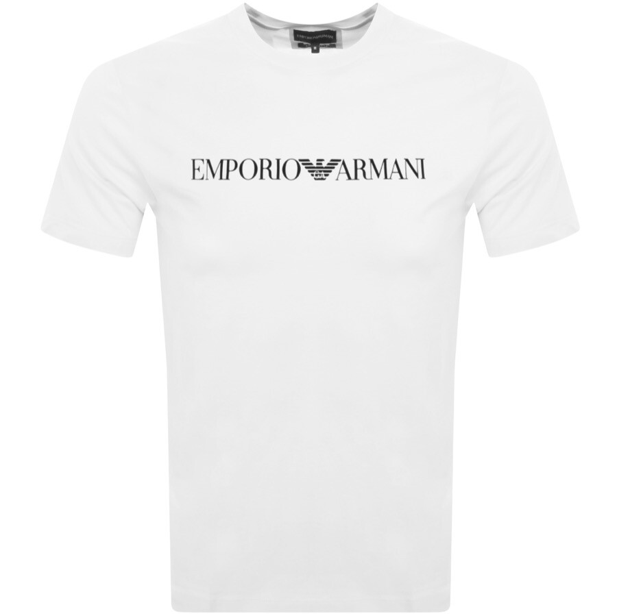 Emporio Armani Crew Neck Logo T Shirt White