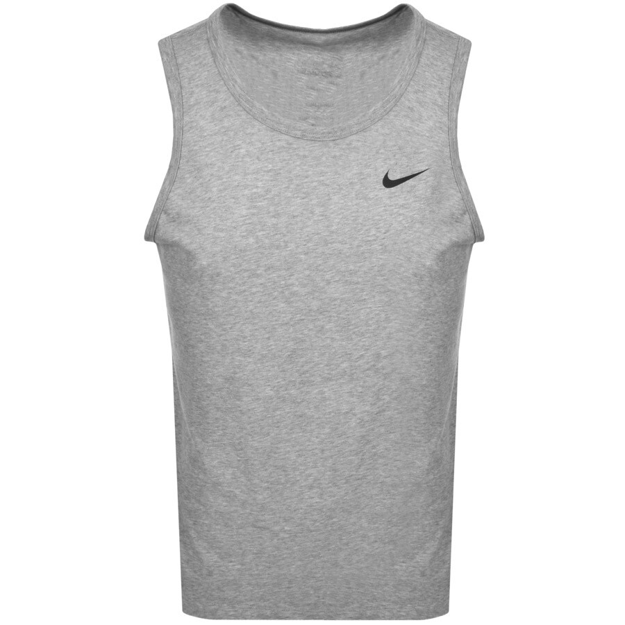 Nike Training Dri Fit Logo Vest T Shirt Grey