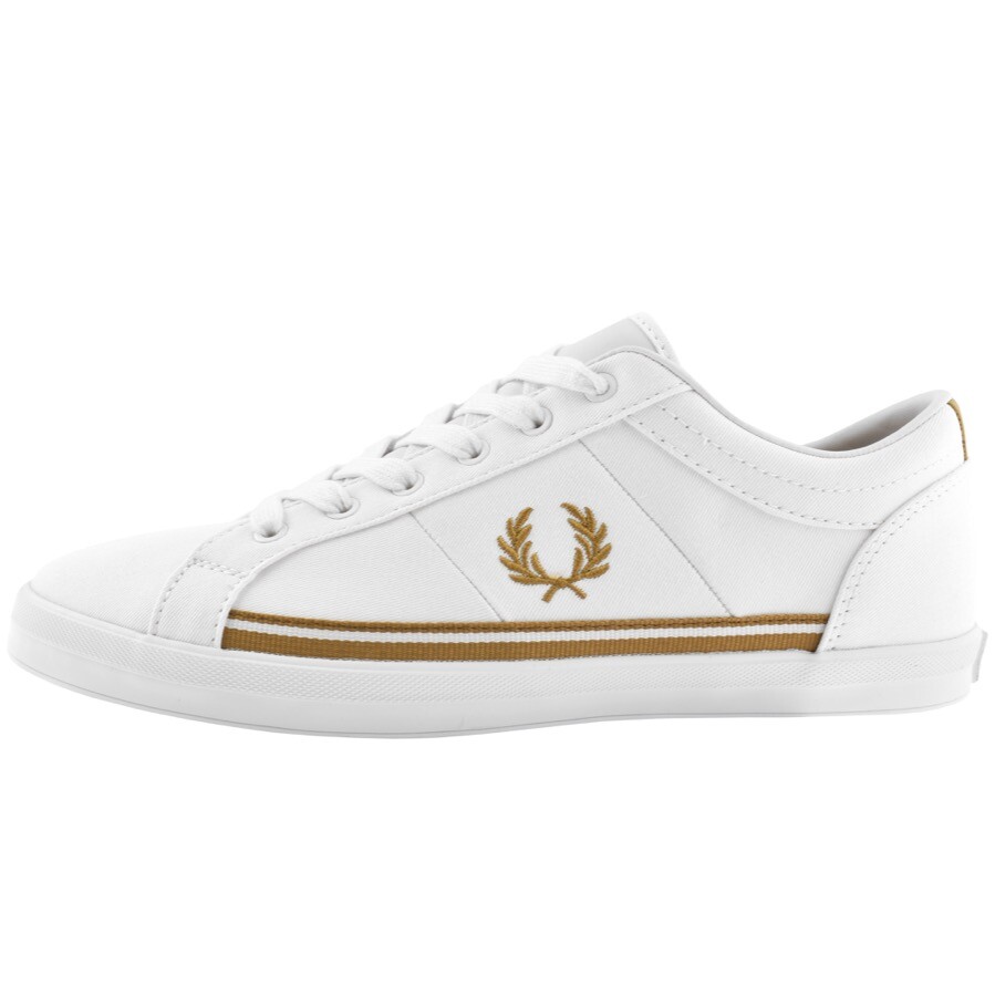 Fred Perry Baseline Twill Trainers White