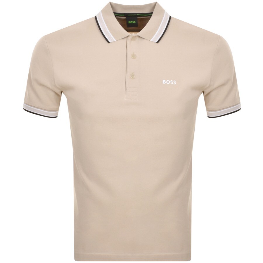 BOSS Paddy Polo T Shirt Beige