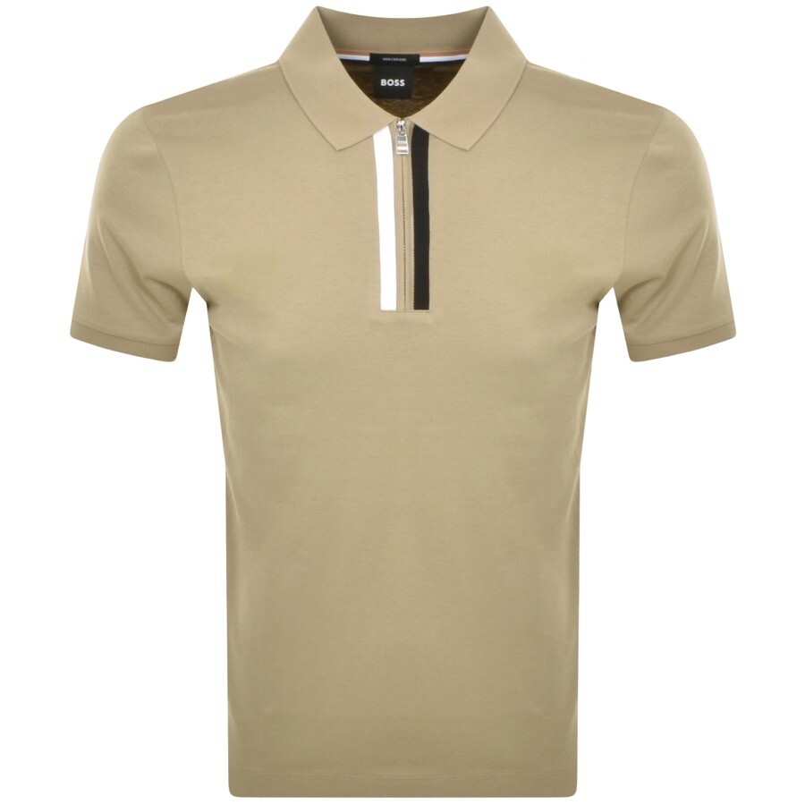 HUGO BOSS BOSS PARAS 19 POLO T SHIRT GREEN 