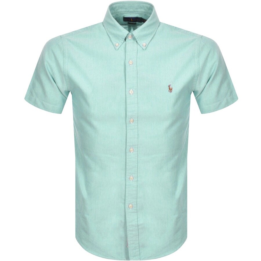 Ralph Lauren Oxford Slim Short Sleeve Shirt Blue