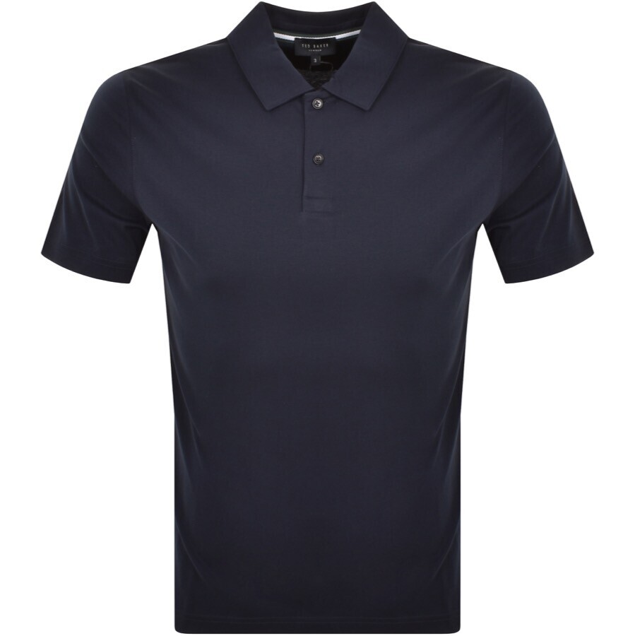 TED BAKER TED BAKER ZEITHER POLO T SHIRT NAVY