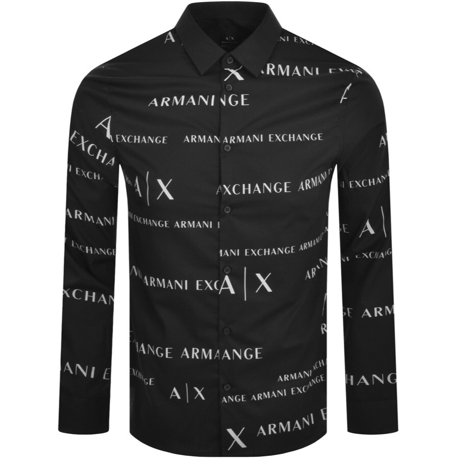 Armani Exchange Long Sleeve Shirt Black