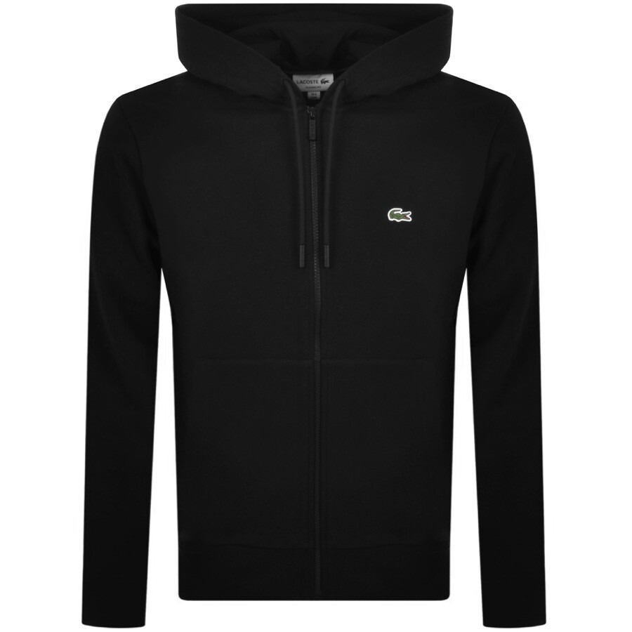 LACOSTE LACOSTE LOGO FULL ZIP HOODIE BLACK