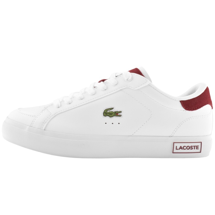 Lacoste Powercourt Leather Trainers White