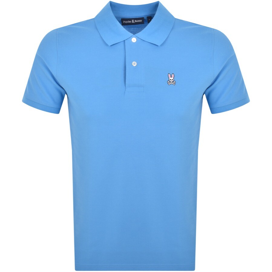 Psycho Bunny Classic Pique Polo T Shirt Blue