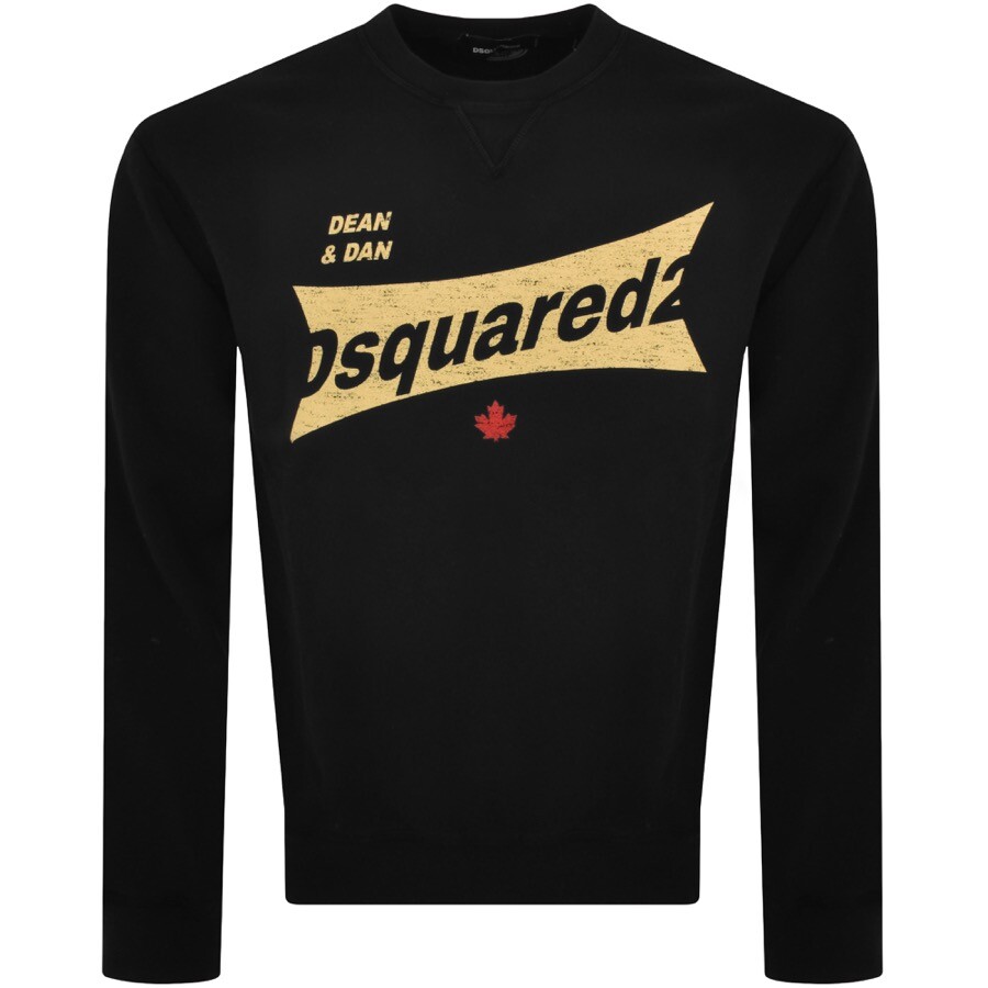 Dsquared2 Man Sweatshirt Black Size L Cotton In Black