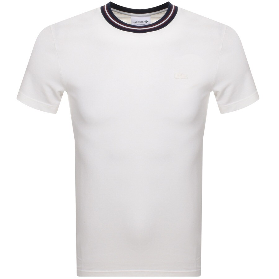 Lacoste Crew Neck Pique T Shirt White