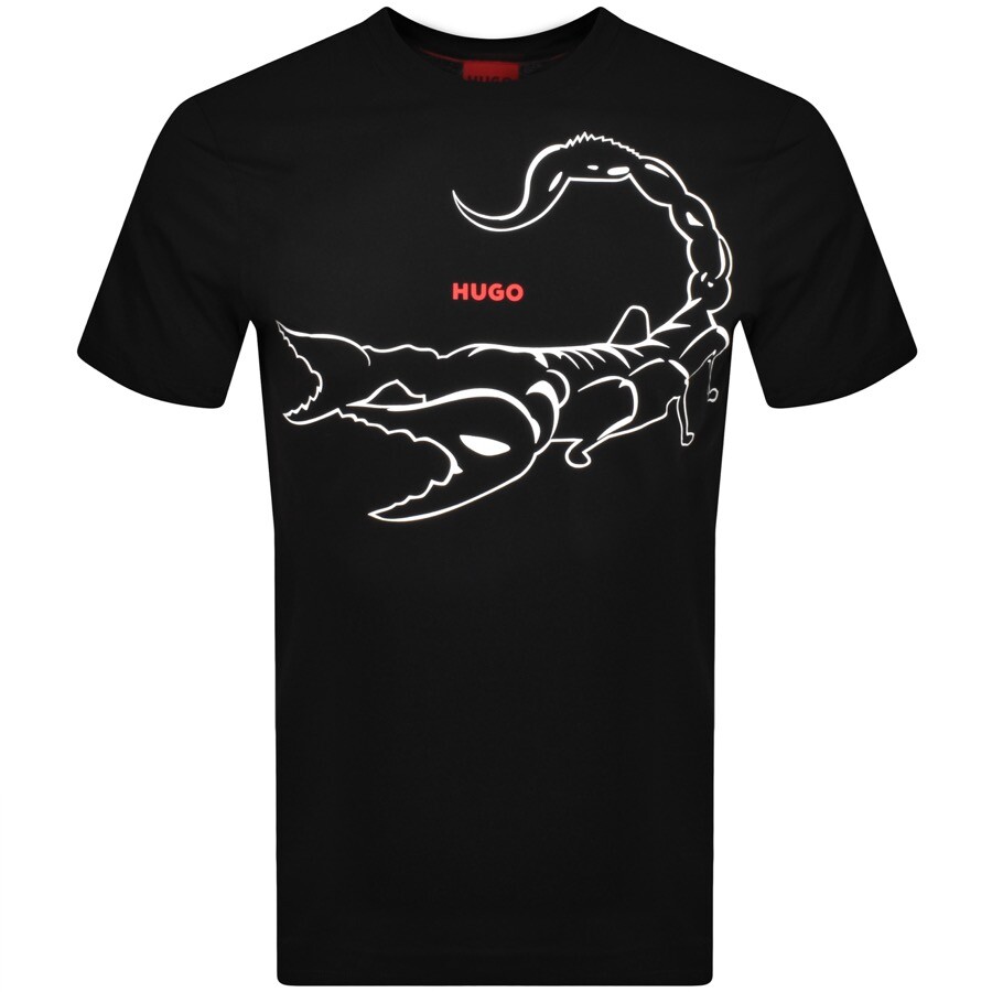 HUGO Darpione Logo T Shirt Black