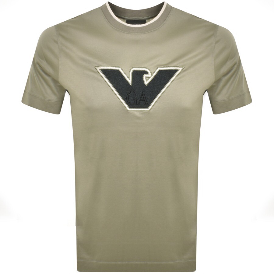 Emporio Armani Eagle Logo T Shirt Green