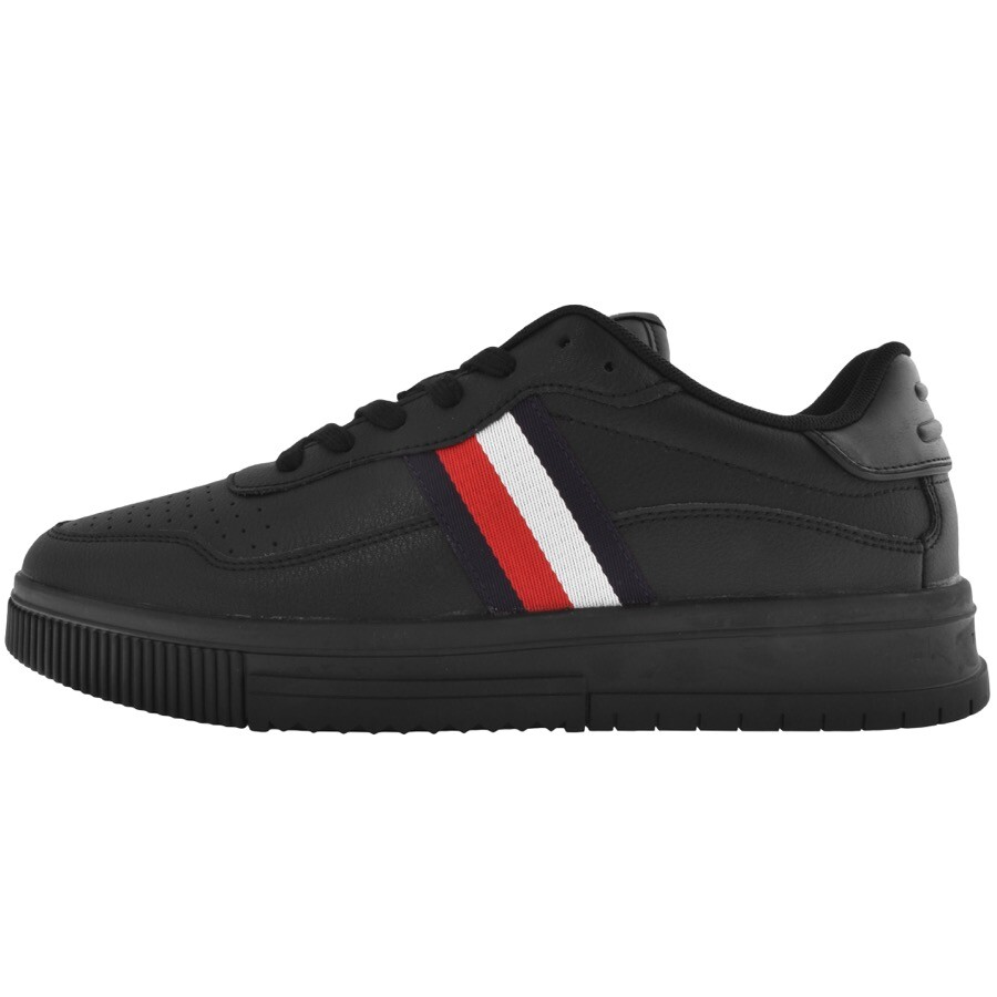 TOMMY HILFIGER TOMMY HILFIGER SUPERCUP STRIPE TRAINERS BLACK