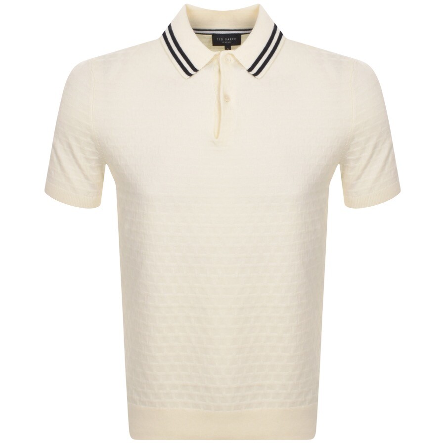 Ted Baker Mahana Polo T Shirt Cream