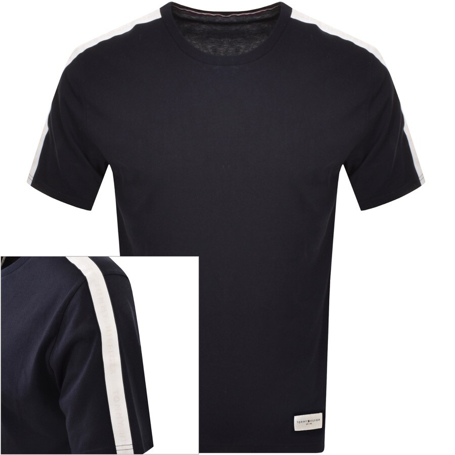 Tommy Hilfiger Logo T Shirt Navy In Navy