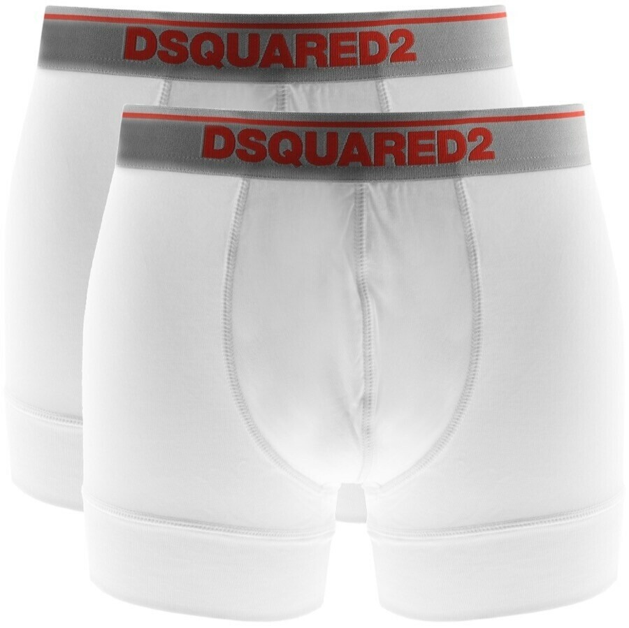 Dsquared2 White Boxers Twin Pack Set In White