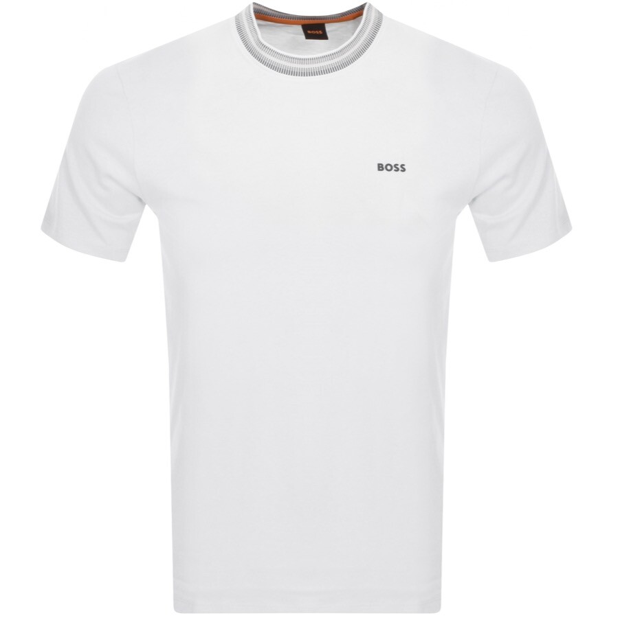 Boss Casual Boss Te Glitch Knit T Shirt White