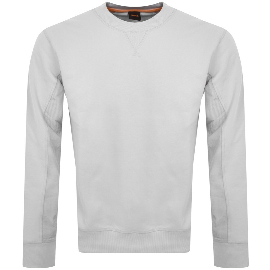 BOSS Wenylon 01 Crew Neck Sweatshirt Grey