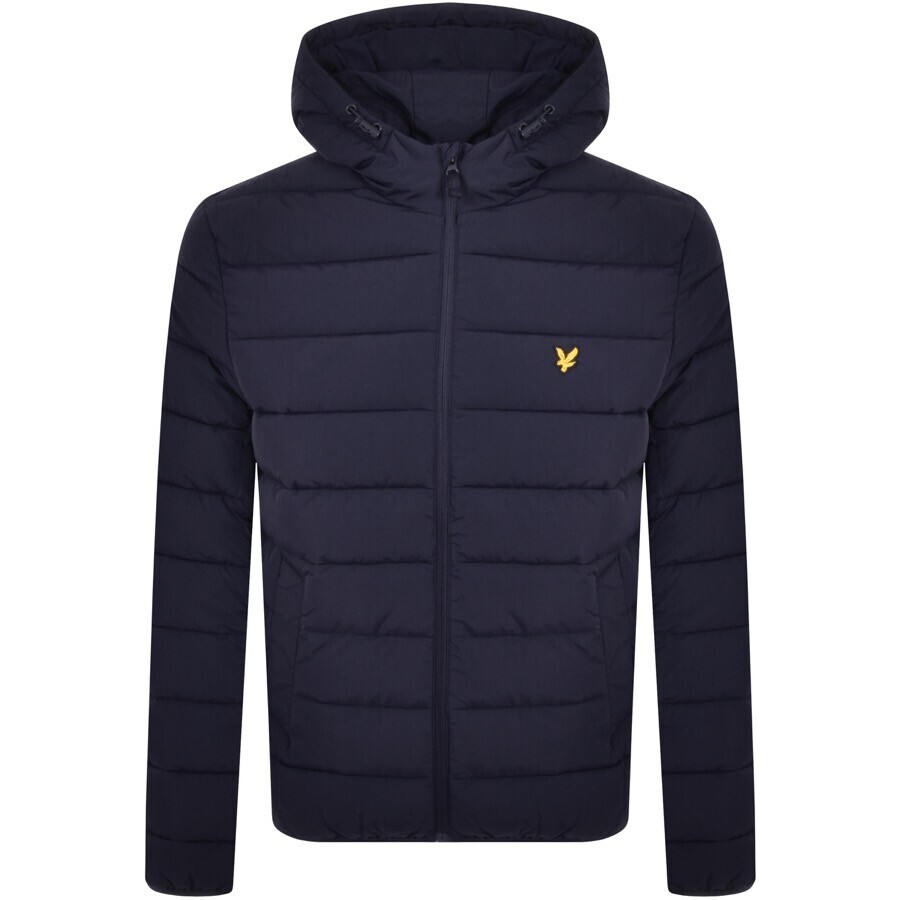 Lyle & Scott Lyle And Scott Hooded Puffer Jacket Navy In Blue