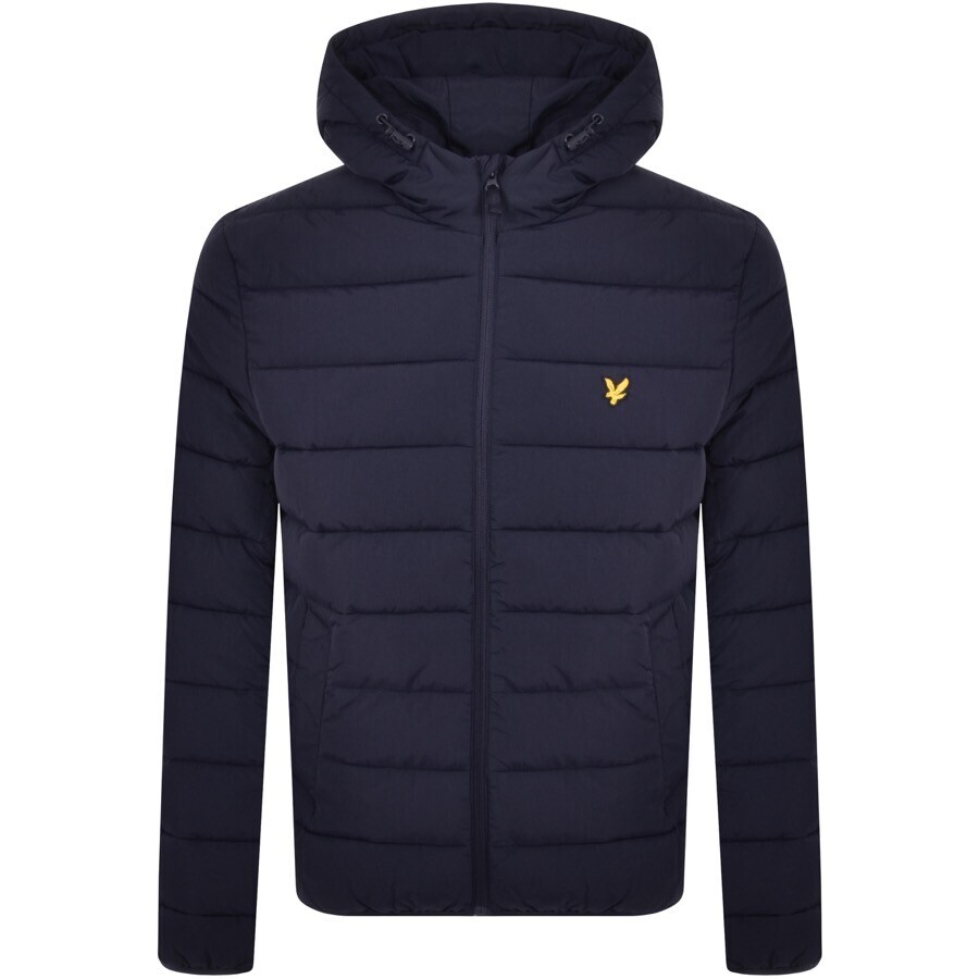 Lyle And Scott Hooded Puffer Jacket Navy